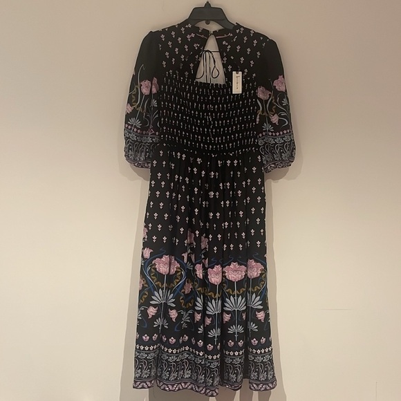 New ANTHROPOLOGIE Dasha Smocked Midi Dress - Picture 10 of 13